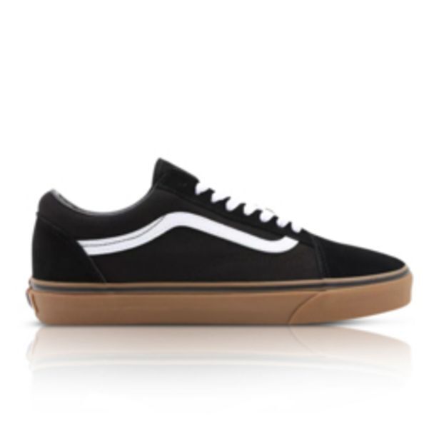 Vans men's gum old skool black sneaker offer at Sportscene