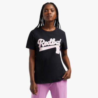 Sportscene Redbat athletics women's black t-shirt offer