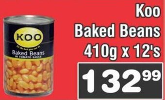 Advance Cash n Carry Koo Baked Beans 410g x 12's offer