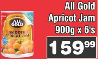 All Gold Apricot Jam 900g x 6's