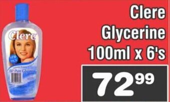 Clere Glycerine 100ml x 6's