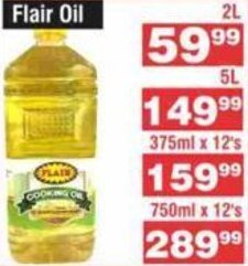 Advance Cash n Carry Flair Cooking Oil 2L offer