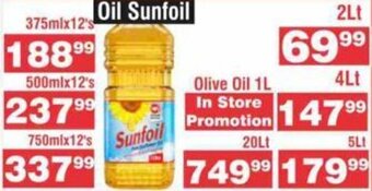 Advance Cash n Carry Sunfoil Sunflower Oil 375ml x 12's offer