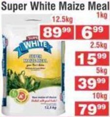 Advance Cash n Carry Super White Maize Meal 12,5kg offer