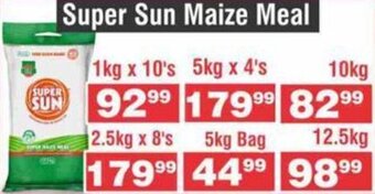 Advance Cash n Carry Super Sun Maize Meal 1kg x 10's offer