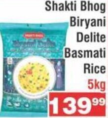 Advance Cash n Carry Shakti Bhog Biryani Delite Basmati Rice 5kg offer