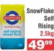 Advance Cash n Carry Snowflake Self Raising Wheat Flour 2.5kg offer