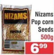 Nizams Pop Corn Seeds 500g