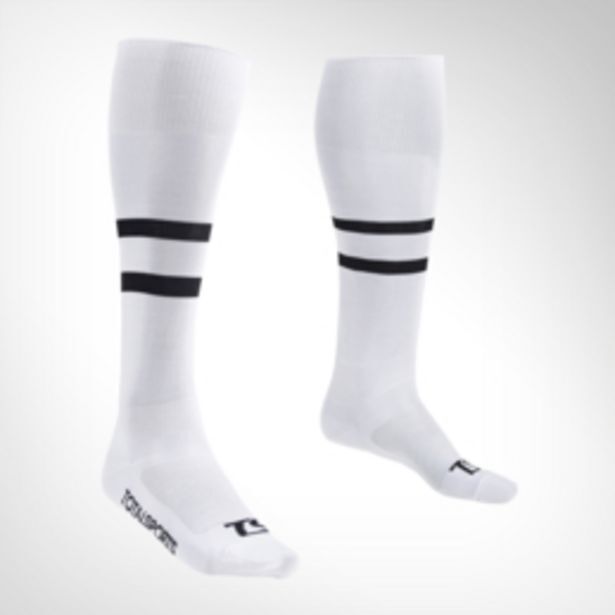 Ts microfibre white/black football sock offer at Totalsports