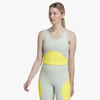 Totalsports Woman's adidas hiit cropped mint/yellow tank offer