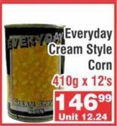 Advance Cash n Carry Everyday Cream Style Corn 410g x 12's offer