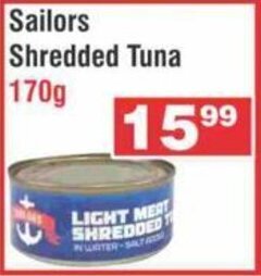Sailors Shredded Tuna 170g