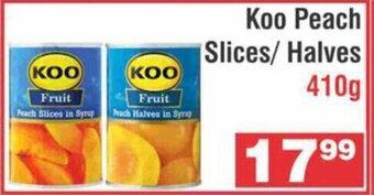 Koo Peach Slices / Halves in Syrup 410g