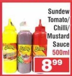 Sundew Tomato / Chilli / Mustard Sauce 500ml