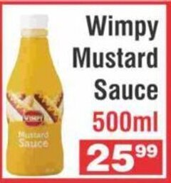 Wimpy Mustard Sauce 500ml