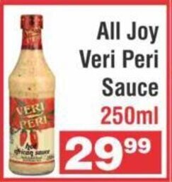 All Joy Veri Peri Sauce 250ml