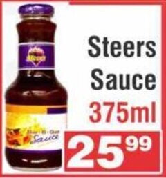 Advance Cash n Carry Steers Sauce 375ml offer