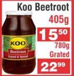 Advance Cash n Carry Koo Beetroot 405g offer