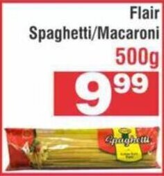 Advance Cash n Carry Flair Spaghetti / Macaroni 500g offer