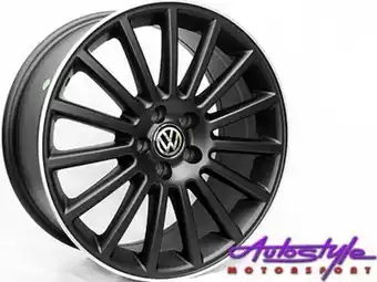 Autostyle 17″ ss32 5/100 matt black alloy wheels offer