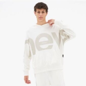 Sportscene New balance men's athletics grey melange hoodie offer