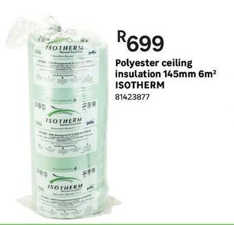 Leroy Merlin Polyester ceiling insulation 145mm 6m2 isotherm offer