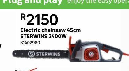 Electric chainsaw 45cm sterwins 2400w offer at Leroy Merlin