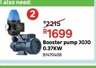 Leroy Merlin Booster pumps jojo 0.37kw offer