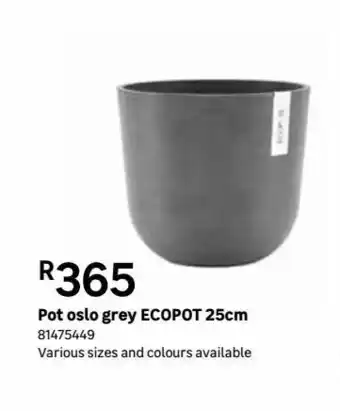 Leroy Merlin Pots oslo grey ecopot 25cm offer