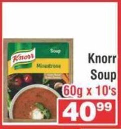 Advance Cash n Carry Knorr Soup 60g x 10's offer