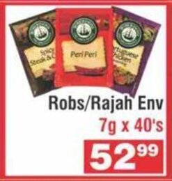 Advance Cash n Carry Robs / Rajah Env 7g x 40's offer