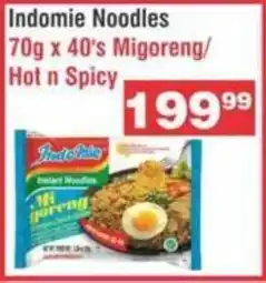 Indo Mie Noodles Migoreng / Hot n Spicy 70g x 40's