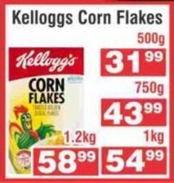 Advance Cash n Carry Kellogg's Corn Flakes 500g offer