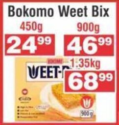 Advance Cash n Carry Bokomo Weet Bix 450g offer