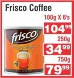 Advance Cash n Carry Frisco Coffee 100g x 6's offer