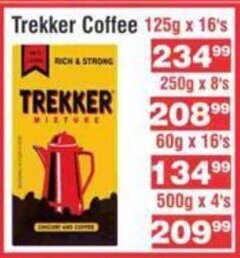 Advance Cash n Carry Trekker Coffee 125g x 16's offer