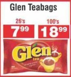 Advance Cash n Carry Glen Teabags 26's offer