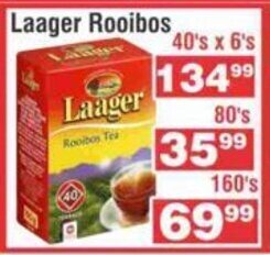 Advance Cash n Carry Laager Rooibos 40's x 6's offer