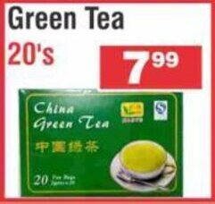 Advance Cash n Carry China Green Tea 20's offer