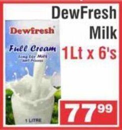 DewFresh Milk 1lt x 6's