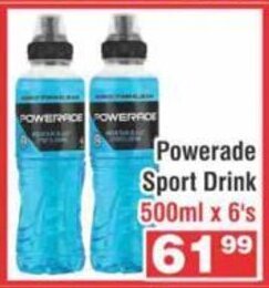Advance Cash n Carry Powerade Sport Drink 500ml x 6's offer