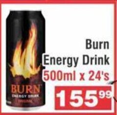Burn Energy Drink 500ml x 24's