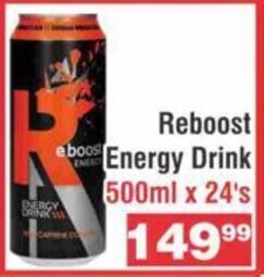 Reboost Energy Drink 500ml x 24's