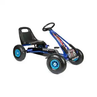 Pedal car with air wheel blue