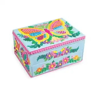 Sticky mosaics butterfly jewelry box