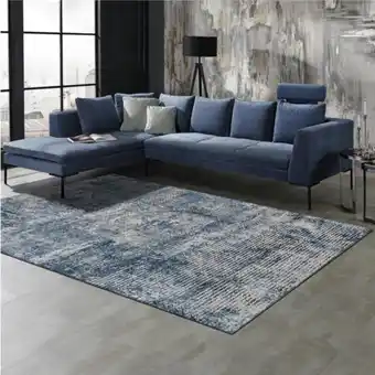 OneDayOnly Evoke abstract teal blue rug offer