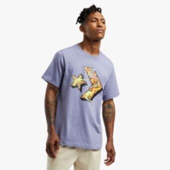 Sportscene Converse men's graphic lilac t-shirt offer