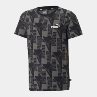 Totalsports Boys puma aop power black tee offer