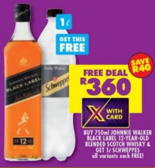 Buy 750ml Johnnie Walker Black Label 12 YearOld Blended Scotch Whisky