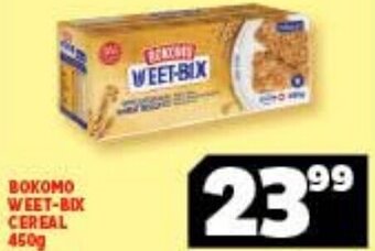 Usave Bokomo Weet-Bix Cereal 450g offer